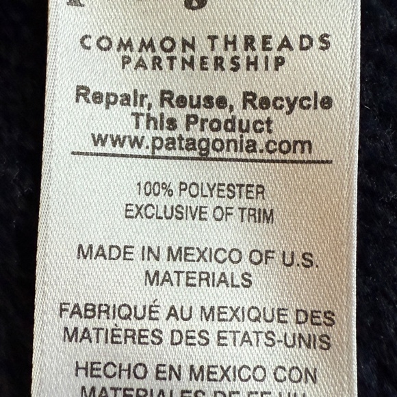 Patagonia Womens Re-Tool Full-Zip Jacket XS Navy Blue - Picture 8 of 9